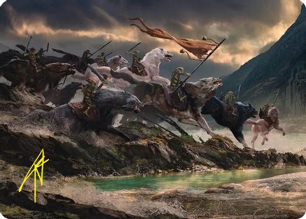 Tide of Fury and Disorder Art Card (Gold-Stamped Signature) (ASHOB-053)