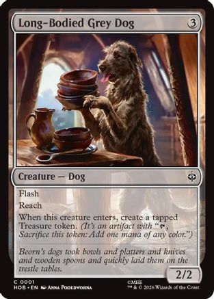 Long-Bodied Grey Dog (HOB-001)