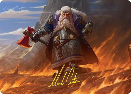 Dáin of the Ancient Halls Art Card (Gold-Stamped Signature) (ASHOB-048)