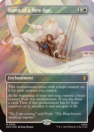Dawn of a New Age (Borderless) (Surge Foil) (HOC-053)