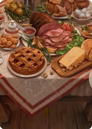 Bag End Banquet Art Card (5/12) (ASHOB-005)