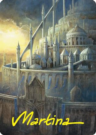 Minas Tirith Art Card (Gold-Stamped Signature) (ASHOB-038)