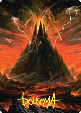 Mount Doom Art Card (Gold-Stamped Signature) (ASHOB-039)