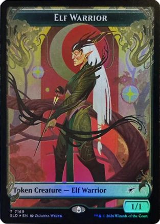 Elf Warrior Token (7169) (SLD-7169) (Foil)