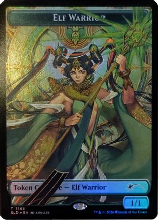 Elf Warrior Token (7168) (SLD-7168) (Foil)