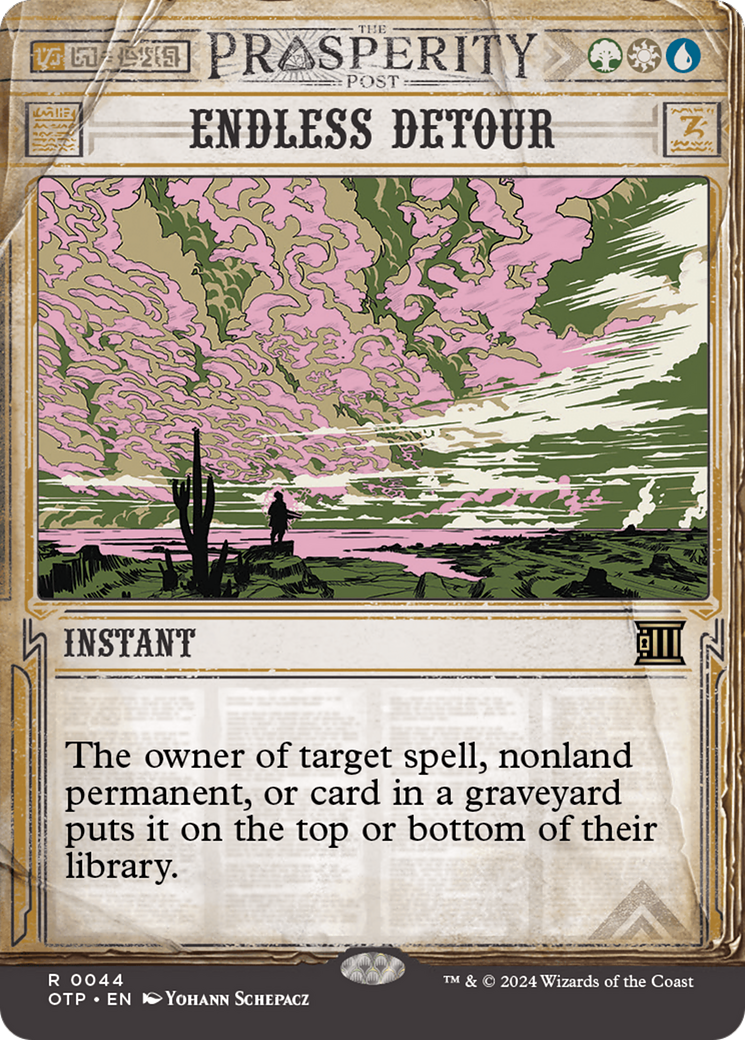 Endless Detour (OTP-044) (Showcase) (Borderless) (Foil)