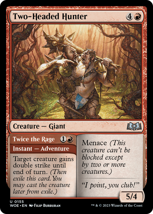 Two-Headed Hunter // Twice the Rage (WOE-155)