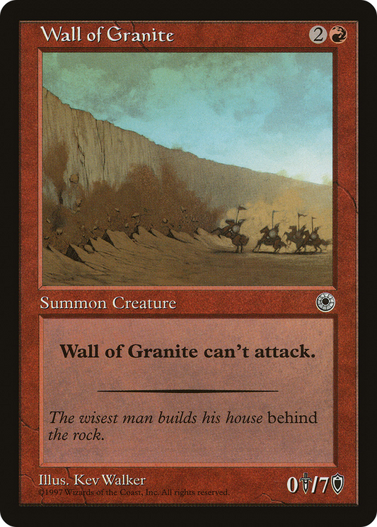 Wall of Granite (POR-155)