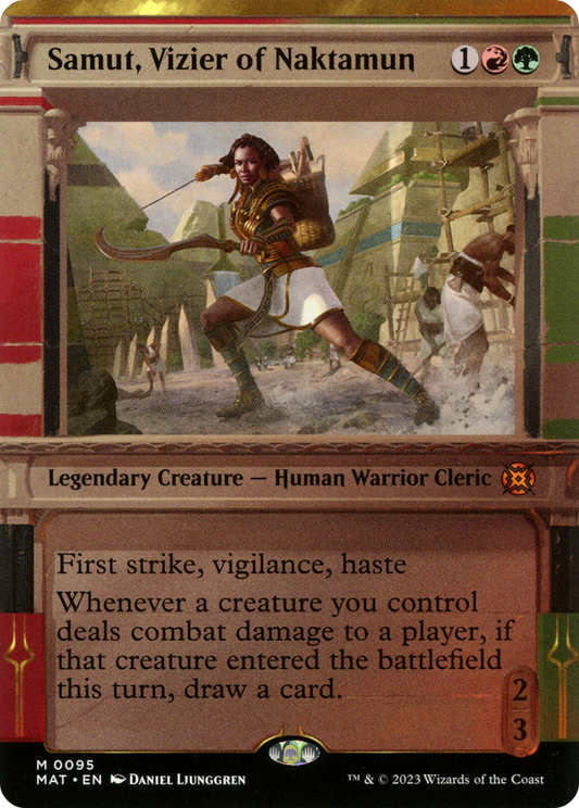 Samut, Vizier of Naktamun (MAT-095) (Showcase) (Borderless)