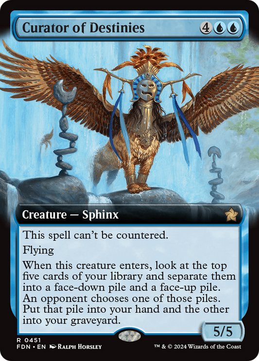 Curator of Destinies (FDN-451) (Extended Art) (Foil)