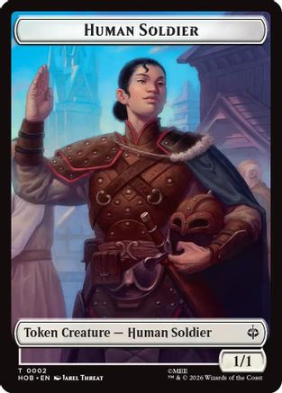 Human Soldier // Dwarf Double-Sided Token (HOB-2 // 6)