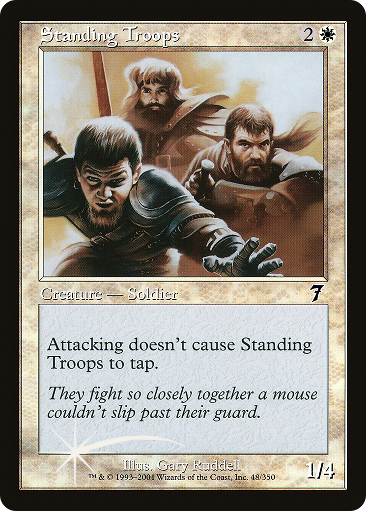 Standing Troops (7ED-48★) (Foil)