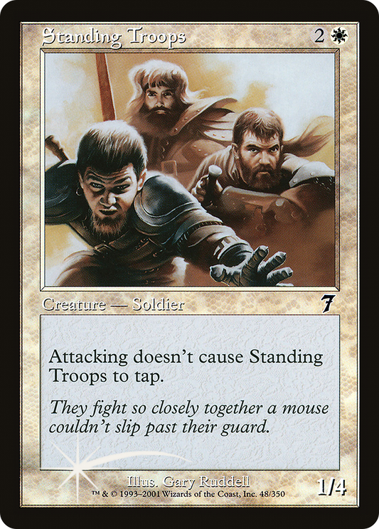 Standing Troops (7ED-48★) (Foil)
