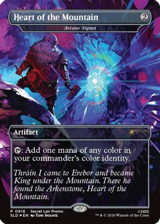 Heart of the Mountain - Arcane Signet (SLD-916) (Foil)