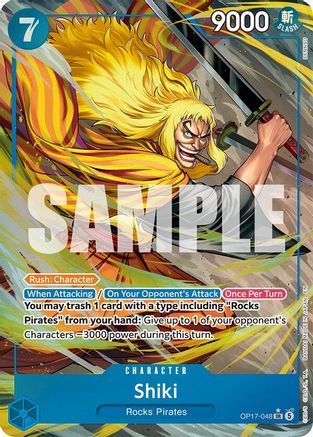 Shiki (048) (Alternate Art) (OP17-048) (Foil)