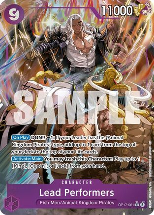 Lead Performers (Alternate Art) (OP17-061) (Foil)