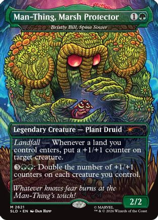 Man-Thing, Marsh Protector - Bristly Bill, Spine Sower (SLD-2621) (Foil)