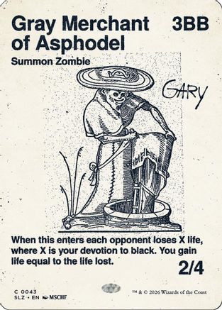 Gray Merchant of Asphodel (0043) (SLZ-043)