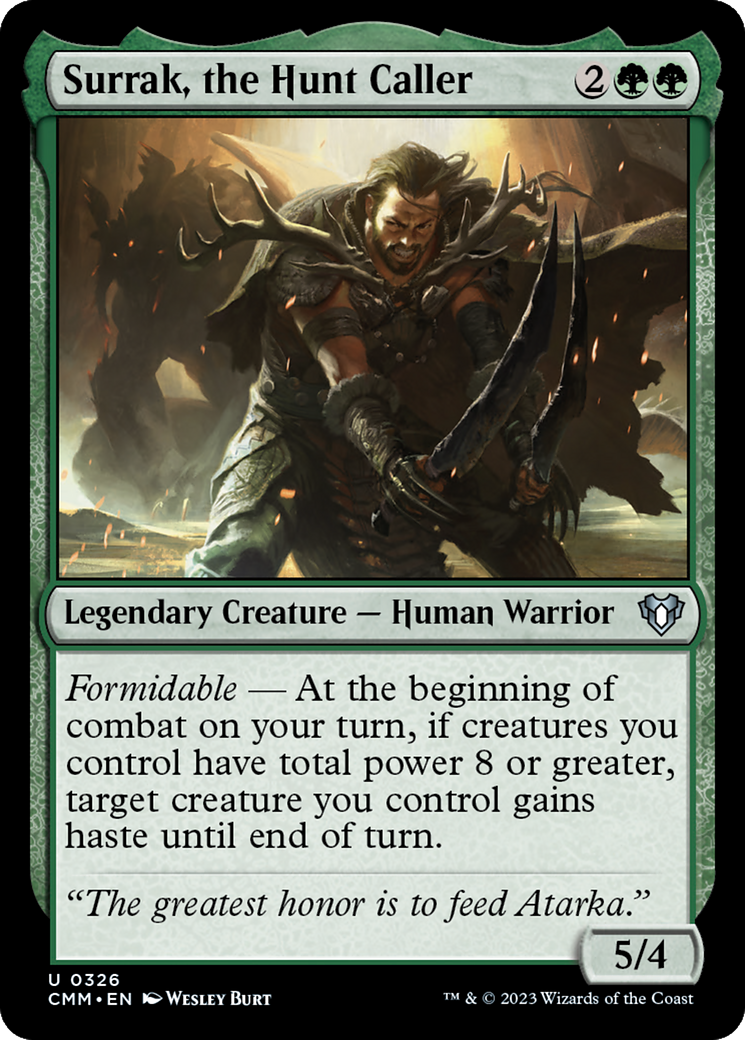Surrak, the Hunt Caller (CMM-326) (Foil)