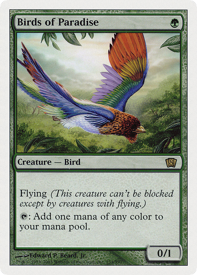 Birds of Paradise (8ED-233) (Foil)