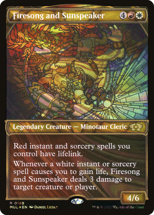 Firesong and Sunspeaker (MUL-169) (Showcase) (Halo Foil)