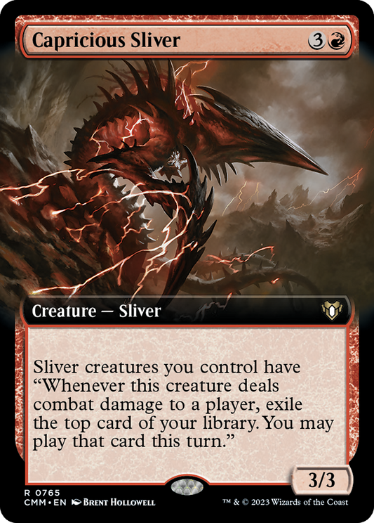 Capricious Sliver (CMM-765) (Extended Art) (Foil)