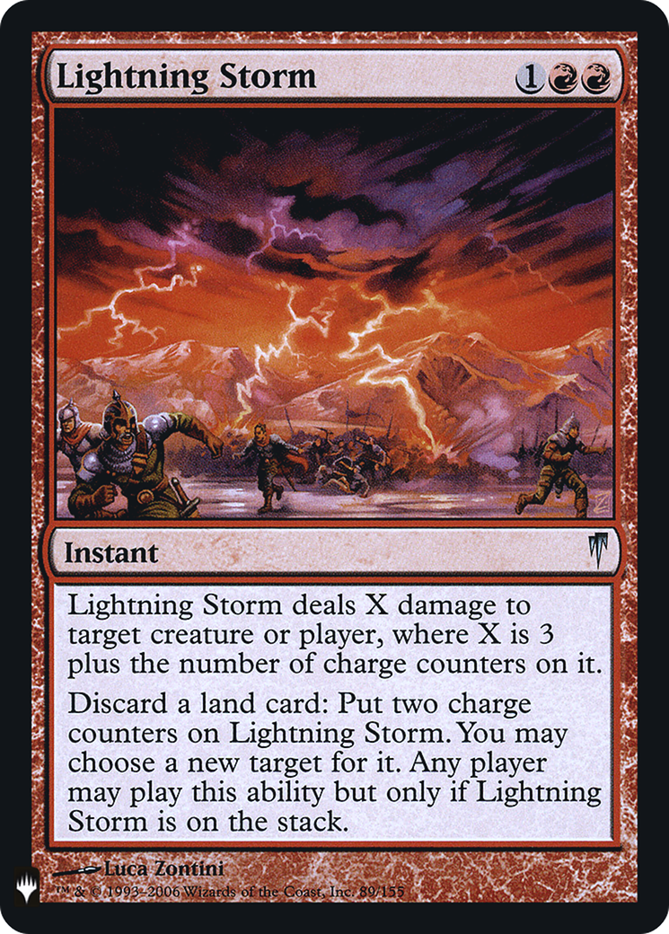 Lightning Storm (LIST-CSP-89) (Foil)