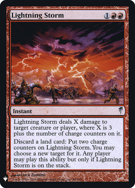 Lightning Storm (LIST-CSP-89) (Foil)