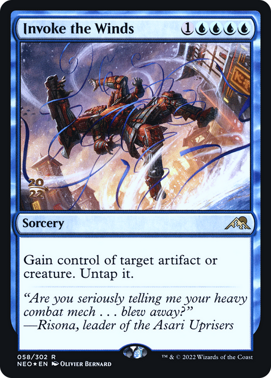 Invoke the Winds (PRE-58S) (Foil)