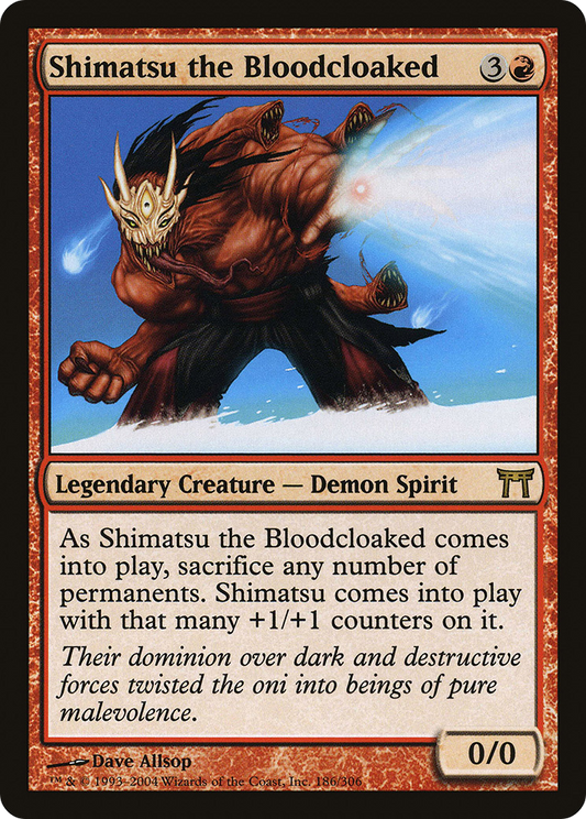 Shimatsu the Bloodcloaked (CHK-186) (Foil)