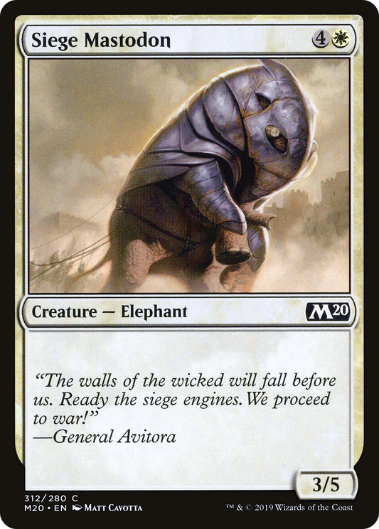 Siege Mastodon (M20-312)