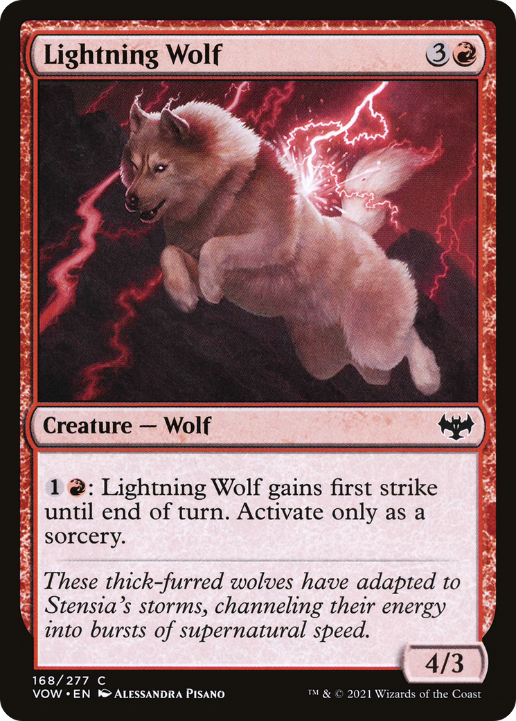 Lightning Wolf (VOW-168) (Foil)
