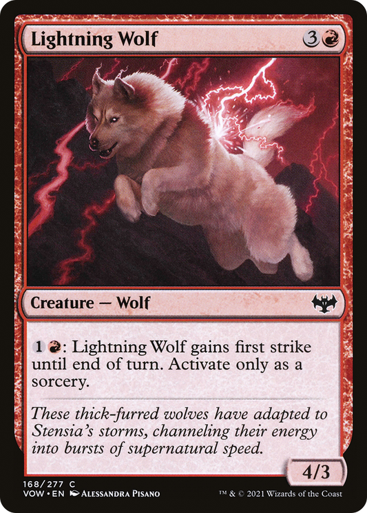 Lightning Wolf (VOW-168) (Foil)