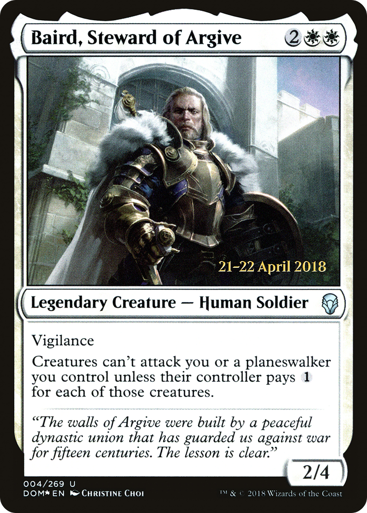 Baird, Steward of Argive (PRE-04S) (Foil)