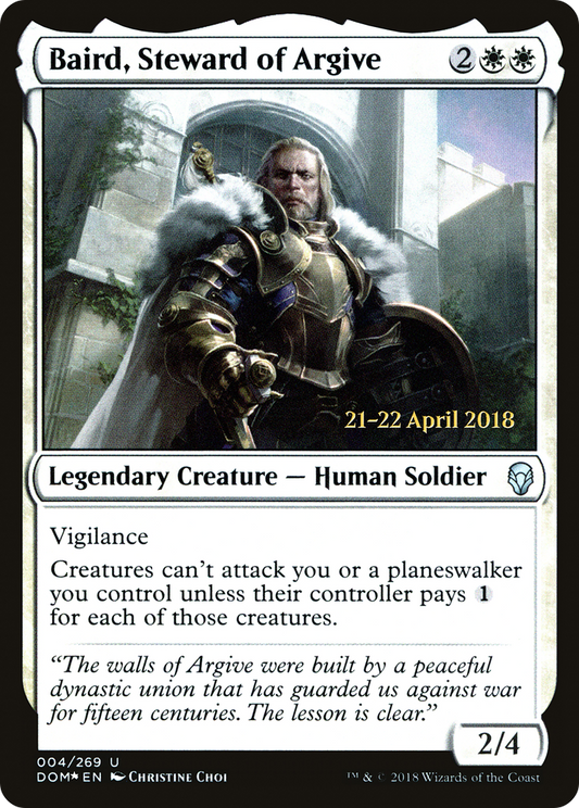 Baird, Steward of Argive (PRE-04S) (Foil)