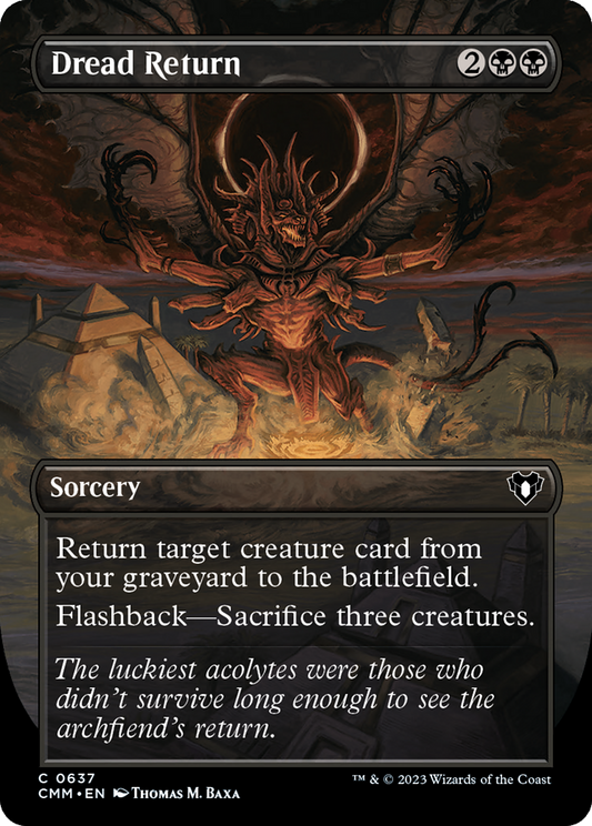 Dread Return (CMM-637) (Borderless) (Foil)
