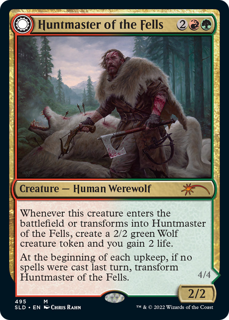 Huntmaster of the Fells // Ravager of the Fells (SLD-495) (Foil)