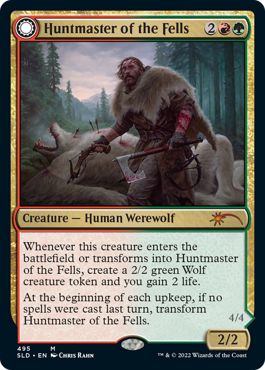Huntmaster of the Fells // Ravager of the Fells (SLD-495) (Foil)