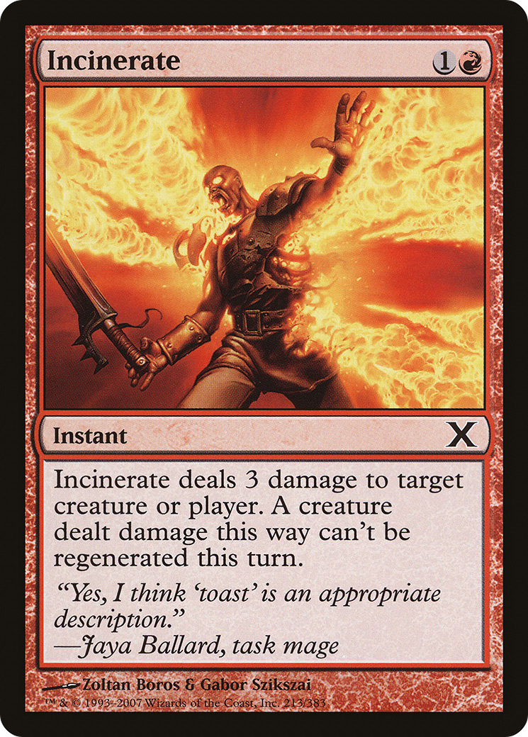 Incinerate (10E-213) (Foil)