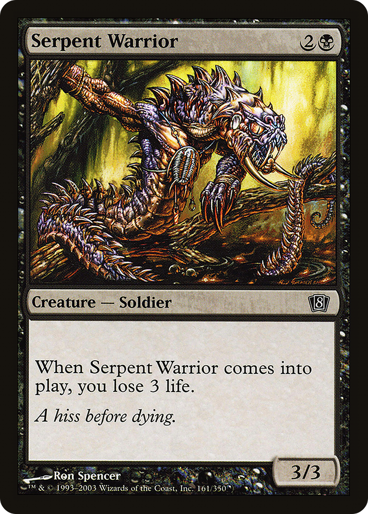 Serpent Warrior (8ED-161★) (Foil)