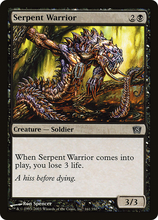 Serpent Warrior (8ED-161★) (Foil)