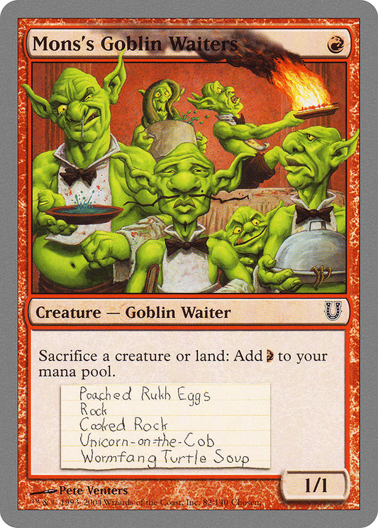 Mons's Goblin Waiters (UNH-082)