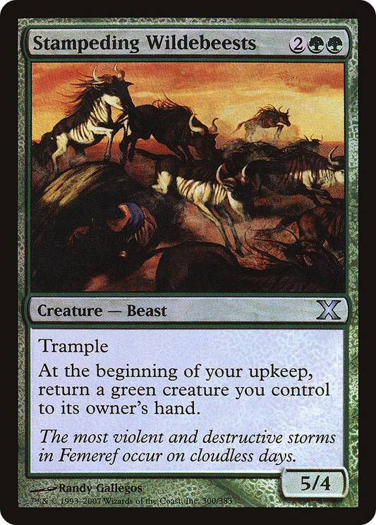 Stampeding Wildebeests (10E-300★) (Foil)