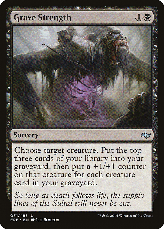 Grave Strength (FRF-071) (Foil)