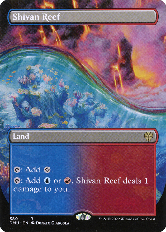 Shivan Reef (DMU-380) (Borderless) (Foil)
