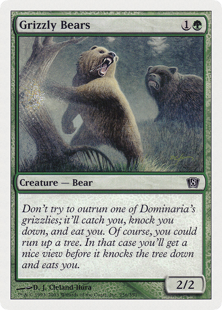 Grizzly Bears (8ED-256★) (Foil)