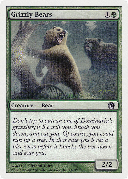 Grizzly Bears (8ED-256★) (Foil)