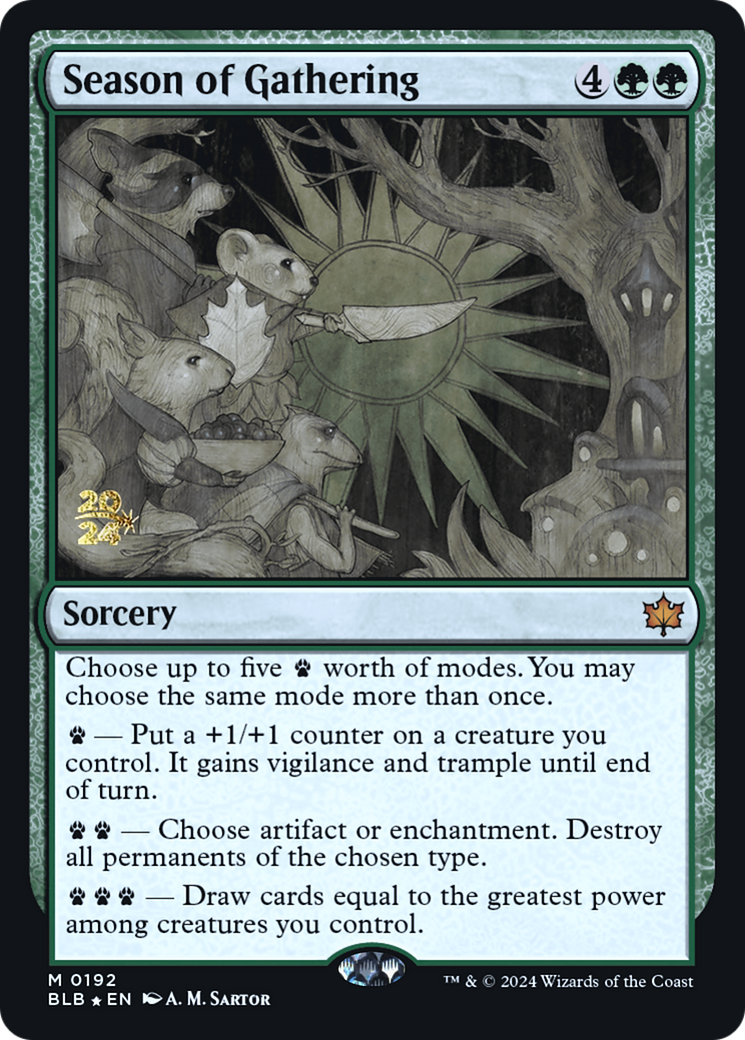 Season of Gathering (PRE-192S) (Foil)