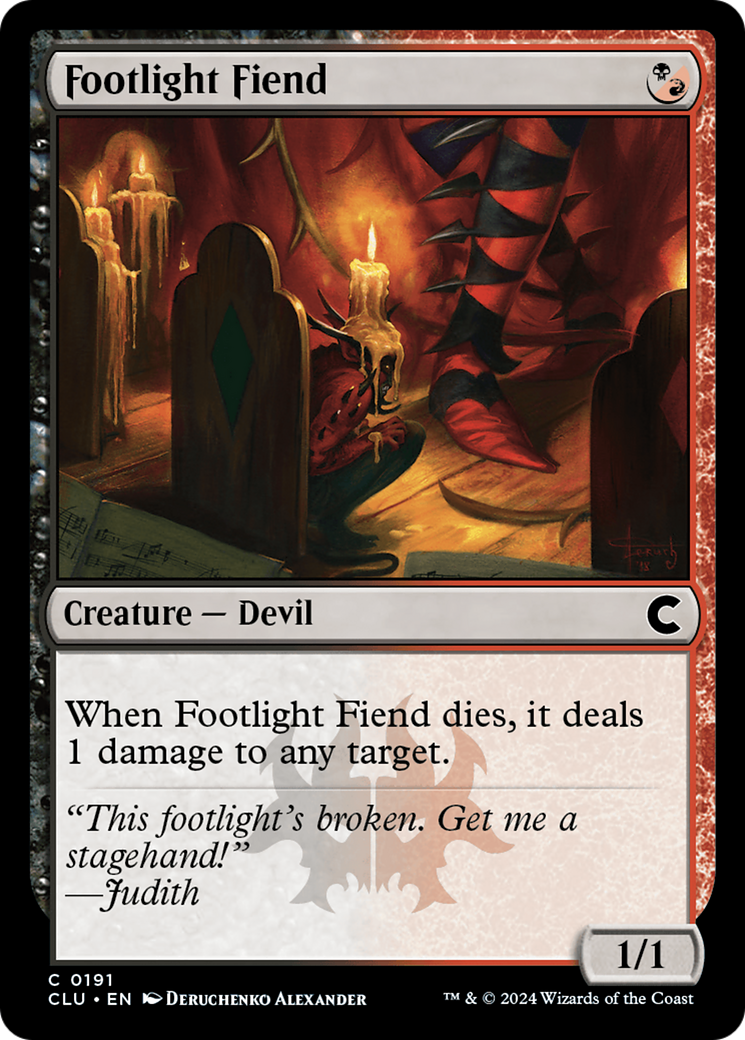 Footlight Fiend (CLU-191)