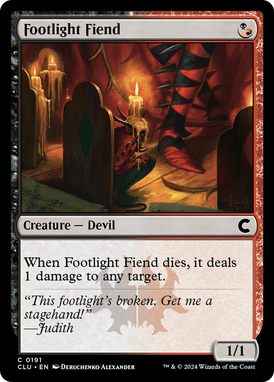 Footlight Fiend (CLU-191)